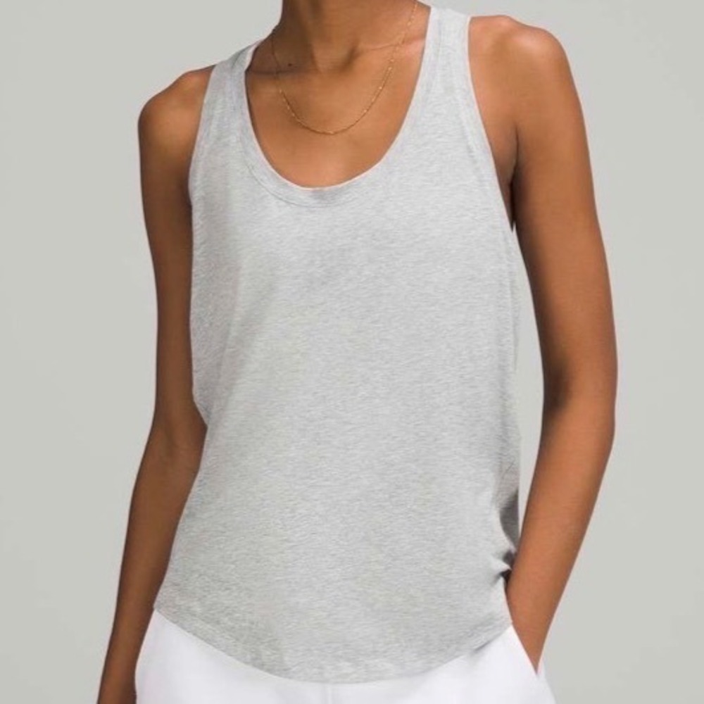 Lululemon Love Tank Top Heathered Light Grey - Size 6